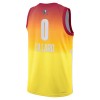 Män All-Star 2023 Tröja Team 2 Damian Lillard 0 Nike Orange Swingman